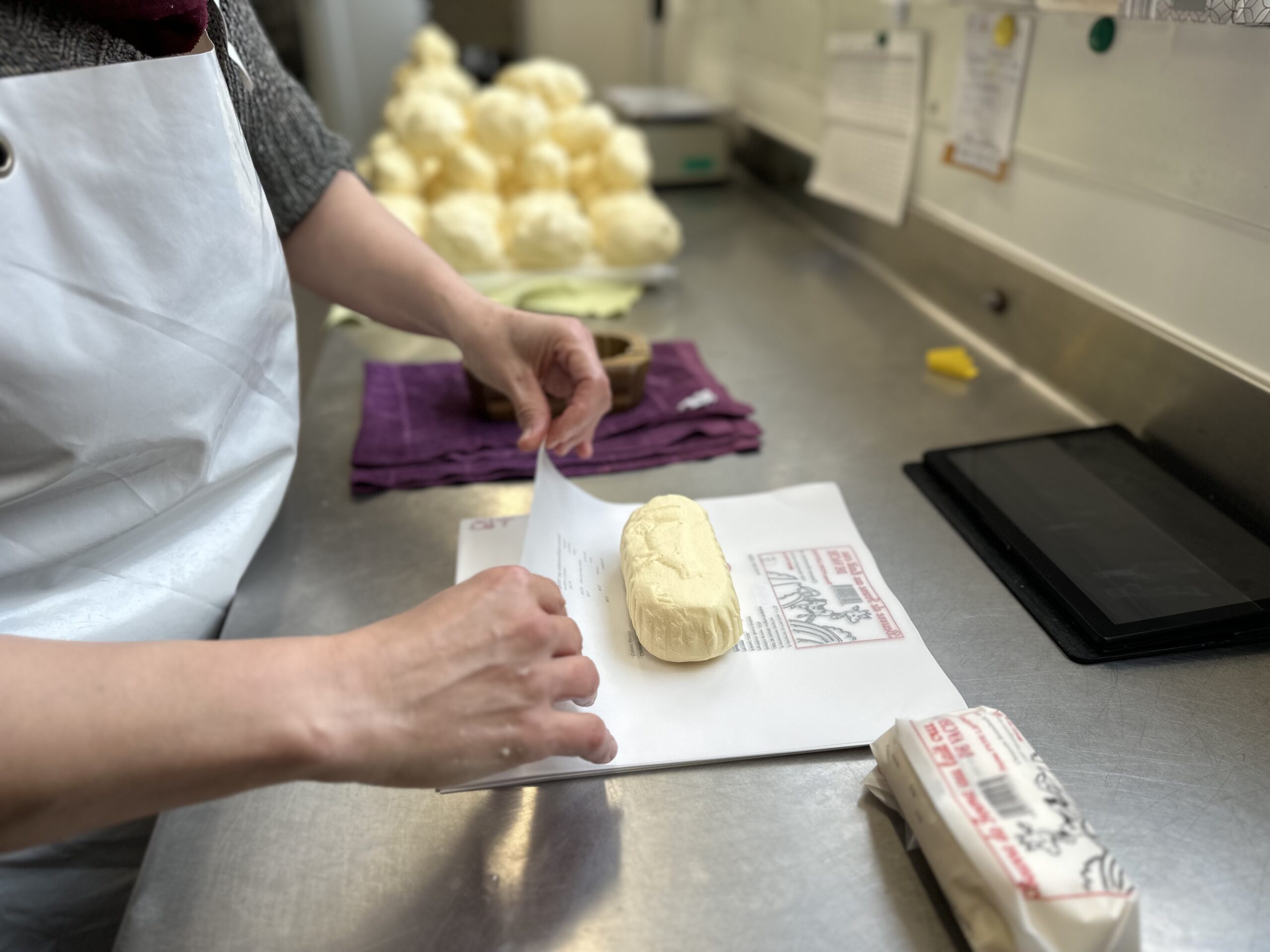 Beurre artisanal produit à la Ferme Pype à Montignies-sur-Roc