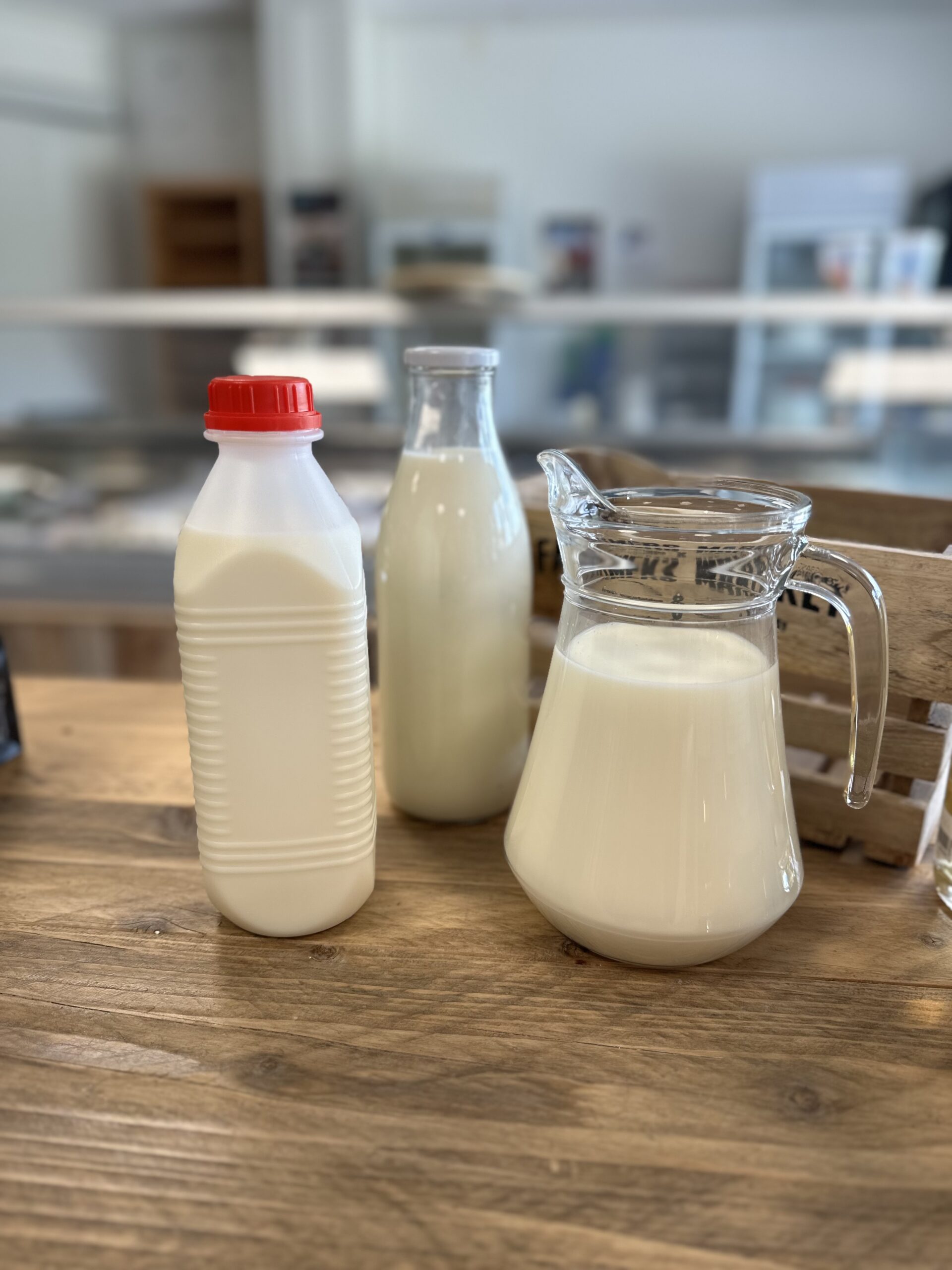 Lait entier cru de la Ferme Pype à Montignies-sur-roc, Honnelles