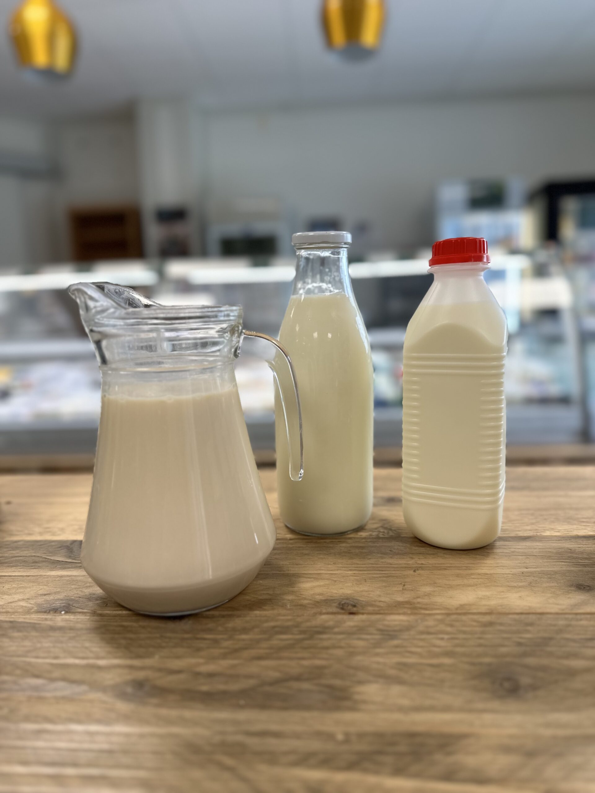 Lait battu cru de la Ferme Pype à Montignies-sur-roc, Honnelles